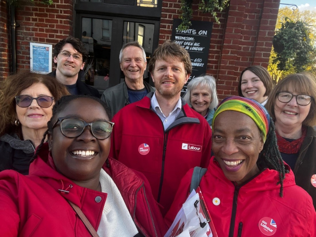 Ladywell candidates, outgoing councillors and Labour activitists in Ladywell